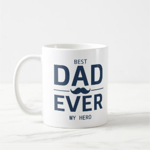 Meilleur Papa Ever – Mug Mon Héros Cadeau de Fêt