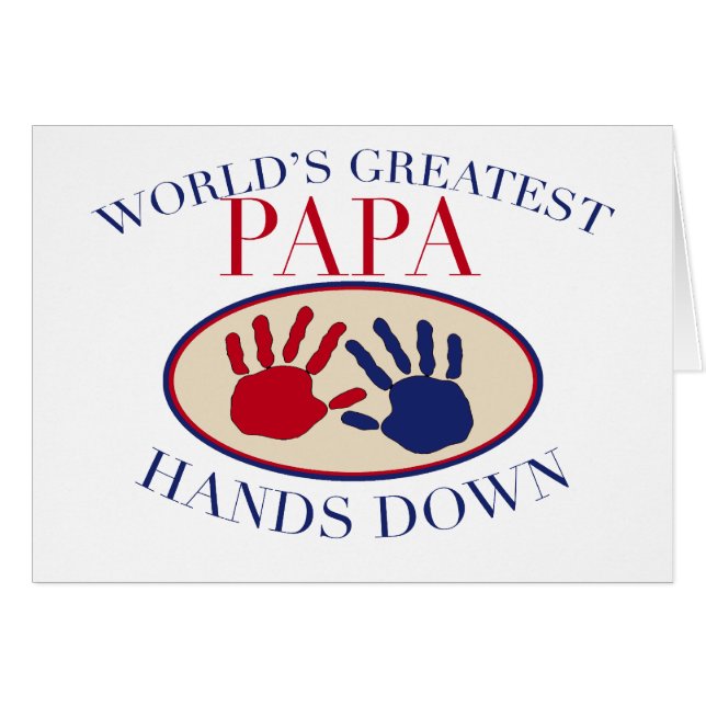 Meilleur Papa Haut la Main (Devant horizontal)