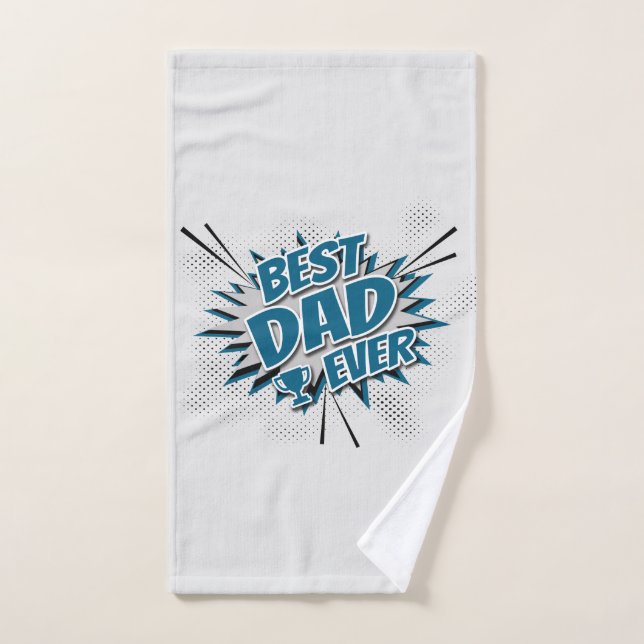 Meilleur papa jamais (Serviette à main)