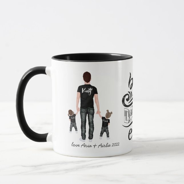 Meilleur papa jamais | Ajouter Votre Photo Mug (Gauche)