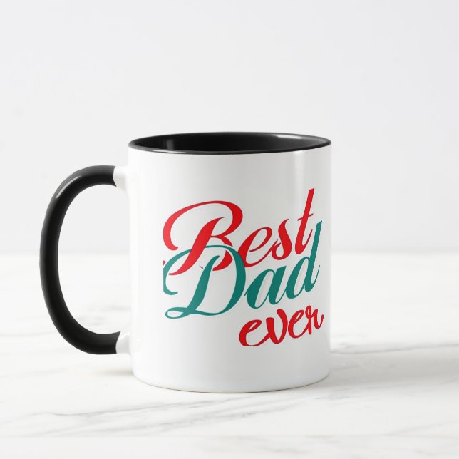 Meilleur Papa Jamais Café Mug (Gauche)