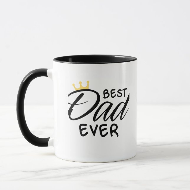 Meilleur Papa Jamais Café Mug (Gauche)