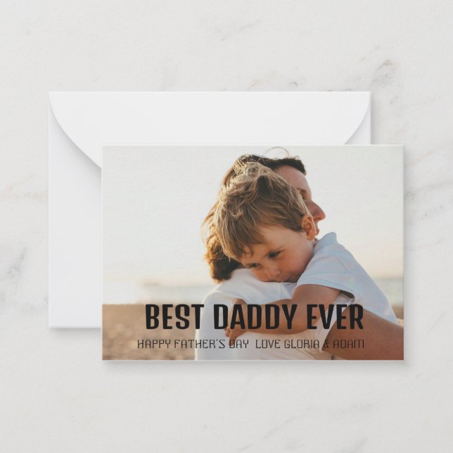 Meilleur Papa Jamais ! Carte de voeux personnalisé (Devant)