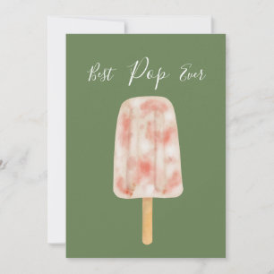 Meilleur papa jamais Carte drôle de glace pour la 