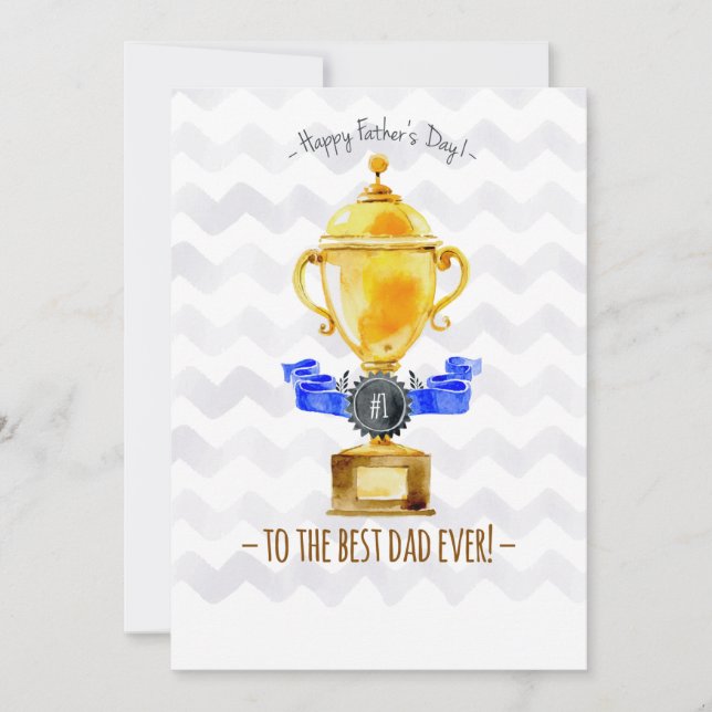 Meilleur papa jamais Carte photo (Devant)