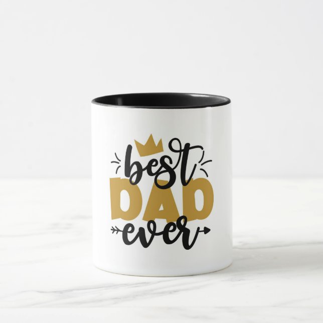 "Meilleur Papa Jamais" Fête des pères Mug : Les pa (Centre)