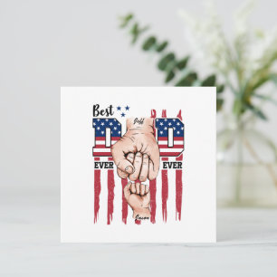 Meilleur papa jamais - Fist Bump USA Drapeau - 1 e
