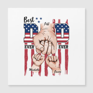 Meilleur Papa Jamais - Fist Bump USA Drapeau - 2 E
