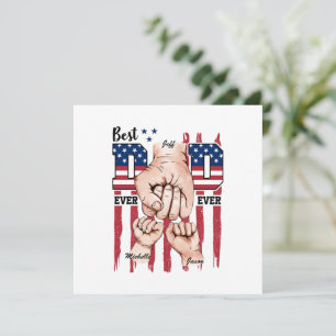 Meilleur Papa Jamais - Fist Bump USA Drapeau - 2 E