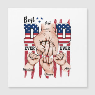 Meilleur Papa Jamais - Fist Bump USA Drapeau - 3 E