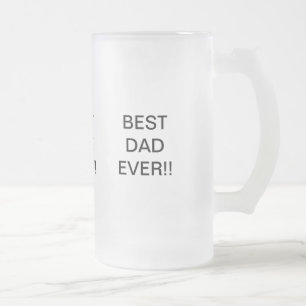 Meilleur Papa Jamais Frosted Glass Mug
