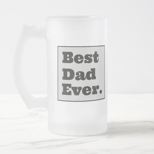 Meilleur Papa Jamais Frosted Mug (Gauche)