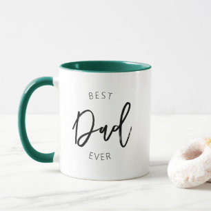 Meilleur Papa Jamais Mug Moderne Mug Deux Tons De