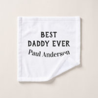 Meilleur papa jamais nom lettre gras texte fête de