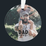 Meilleur papa jamais personnalisé 2 photo double f<br><div class="desc">Meilleur Papa Jamais Personnalisé 2 Photo Ornement double face</div>