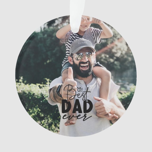 Meilleur papa jamais personnalisé 2 photo double f (devant)