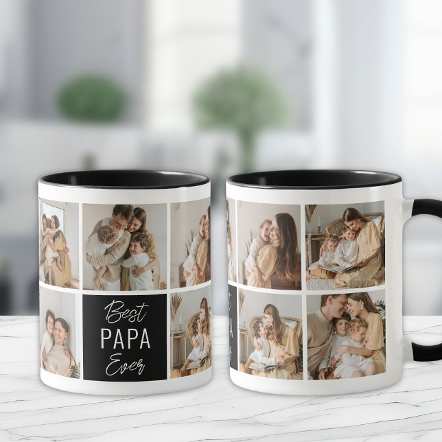 Meilleur PAPA Jamais Personnalisé Café Mug (Créateur téléchargé)