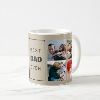 Meilleur Papa Jamais Photo Personnalisée Café Mug