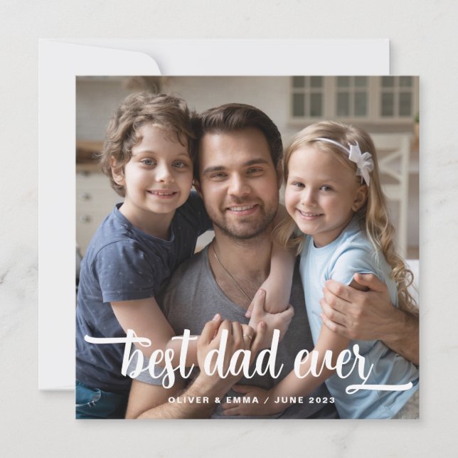 Meilleur papa jamais Script photo (Devant)