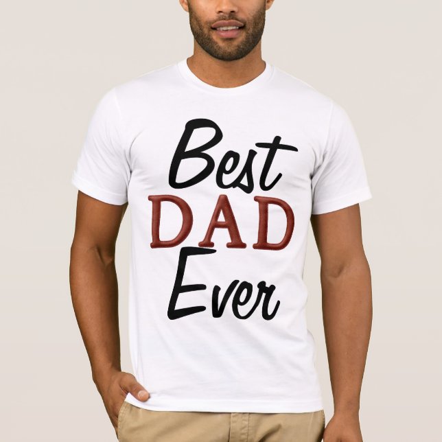 MEILLEUR PAPA JAMAIS T-SHIRT (Devant)