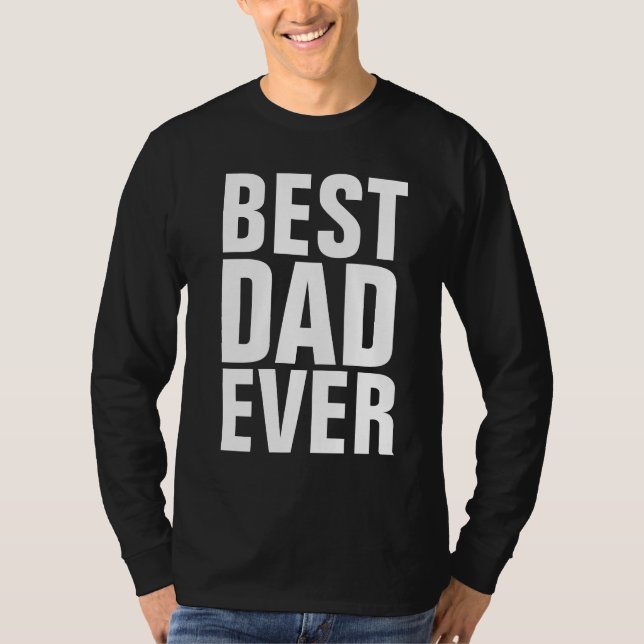 MEILLEUR PAPA JAMAIS T-Shirts noirs (Devant)
