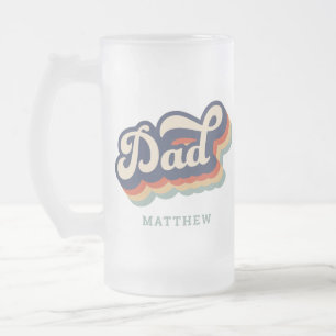 Meilleur Papa Jamais Vintage 70 Script Beer Mug
