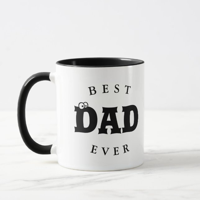Meilleur Papa Joyeux Café Fête des pères Mug (Gauche)