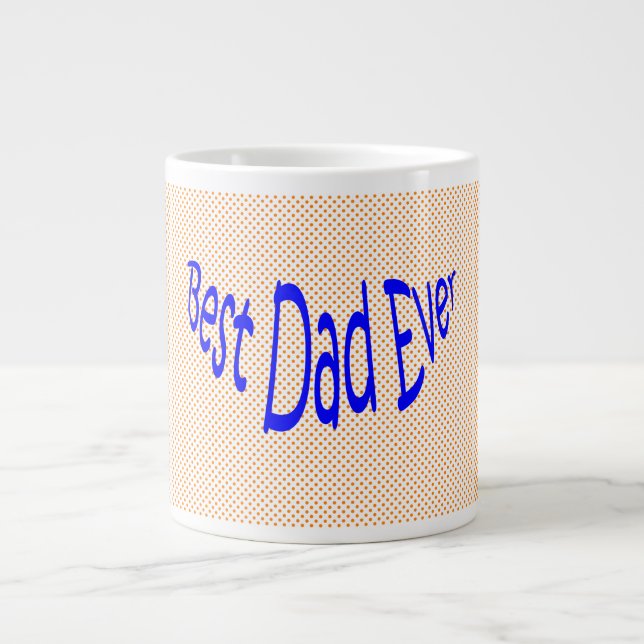 Meilleur papa Jumbo Polka Dot Mug (Devant)