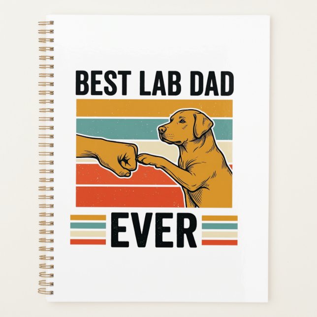 Meilleur Papa Lab Ever Conception de T-Shirt Vinta (Devant)