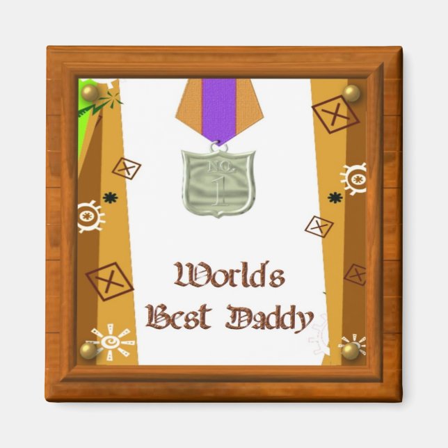 Meilleur Papa Magnet (Devant)