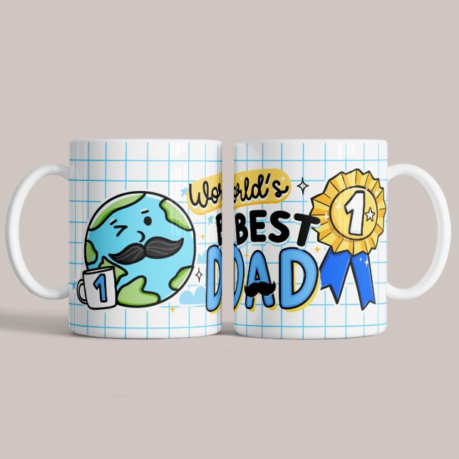 Meilleur papa Mug Cadeau de la Fête du Père (Créateur téléchargé)