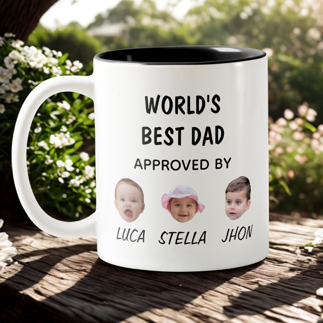 Meilleur papa Mug du monde | Mug personnalisé visa (Créateur téléchargé)