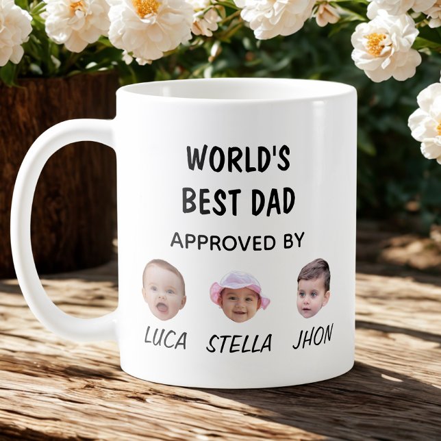 Meilleur papa Mug du monde | Mug personnalisé visa (Créateur téléchargé)