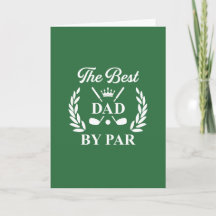 Meilleur Papa Par Golf Carte de Fête des Pères