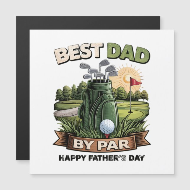 Meilleur Papa Par Golf Papa Drôle (Devant / Derrière)
