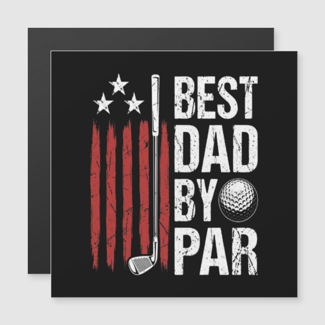 Meilleur Papa Par Humour Golf (Devant / Derrière)