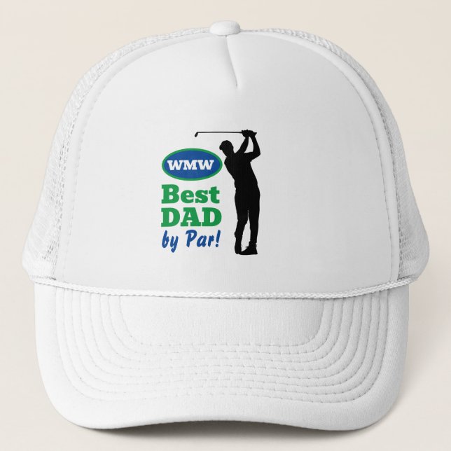Meilleur Papa Par Par ! Casquette de golf Monogram (Devant)