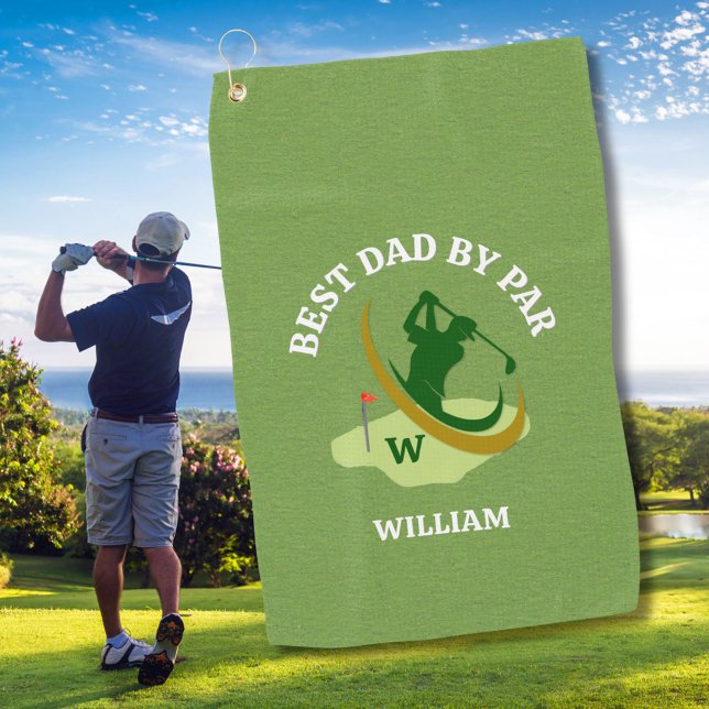 Meilleur papa par Par Parfait Serviette de golf po (Créateur téléchargé)