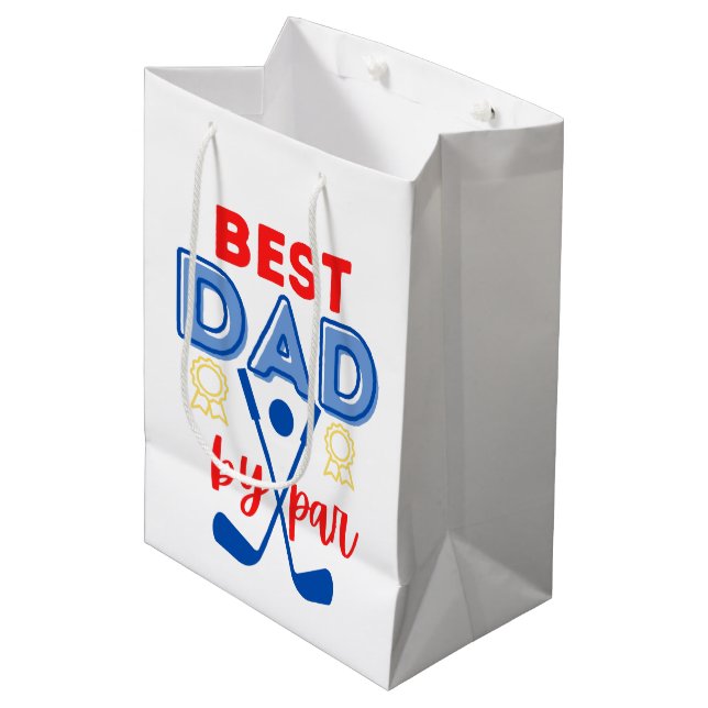 Meilleur Papa Par Par Sac Cadeau (Devant Angle)