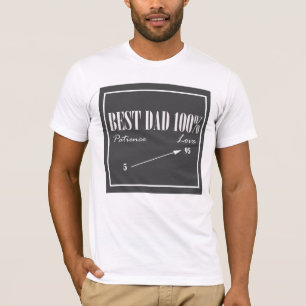 Meilleur Papa Patience Aimer Flèche T-shirt Top