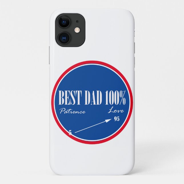 Meilleur papa Patience Love Arrow iPhone 11 Coque (Dos)