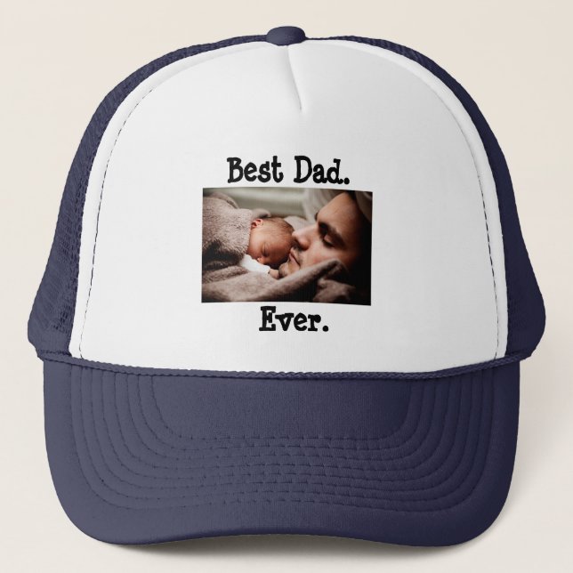 Meilleur papa personnalisé jamais, casquette de (Devant)
