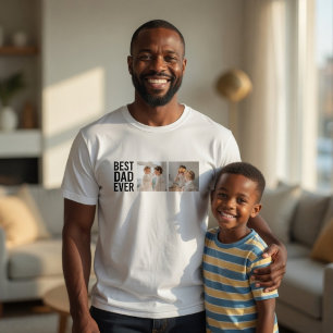 Meilleur Papa Personnalisé T-Shirt Photo Sur mes