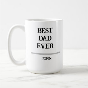Meilleur Papa Personnalisé Tasse à Café avec Nom
