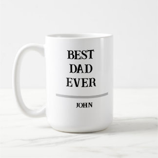 Meilleur Papa Personnalisé Tasse à Café avec Nom