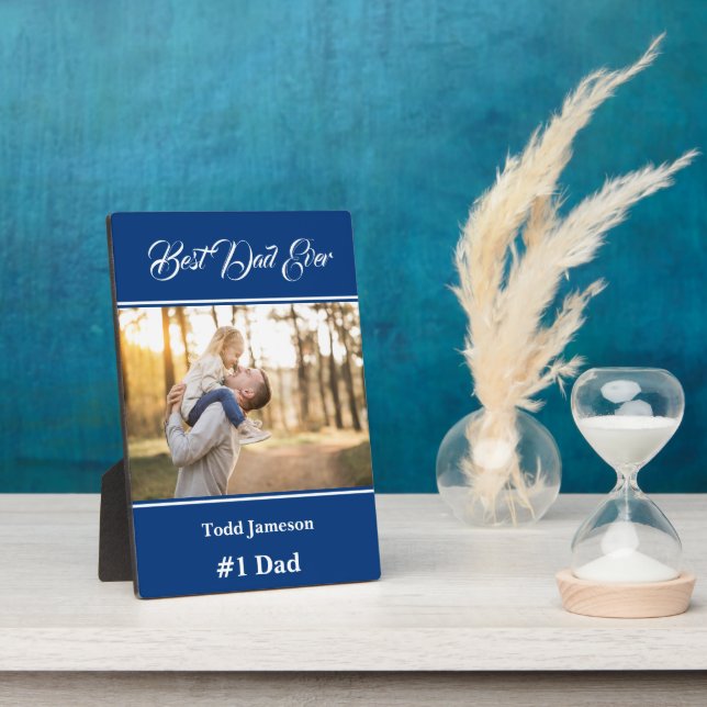 Meilleur papa Plaque (Côté)