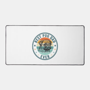 Meilleur papa Pug jamais gravure vintage T-shirt p