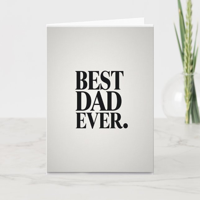 Meilleur Papa Simple Carte de Lignes (Devant)