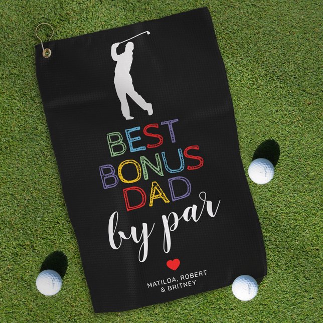 Meilleur Papa Supplémentaire Par Serviette de Golf (Créateur téléchargé)
