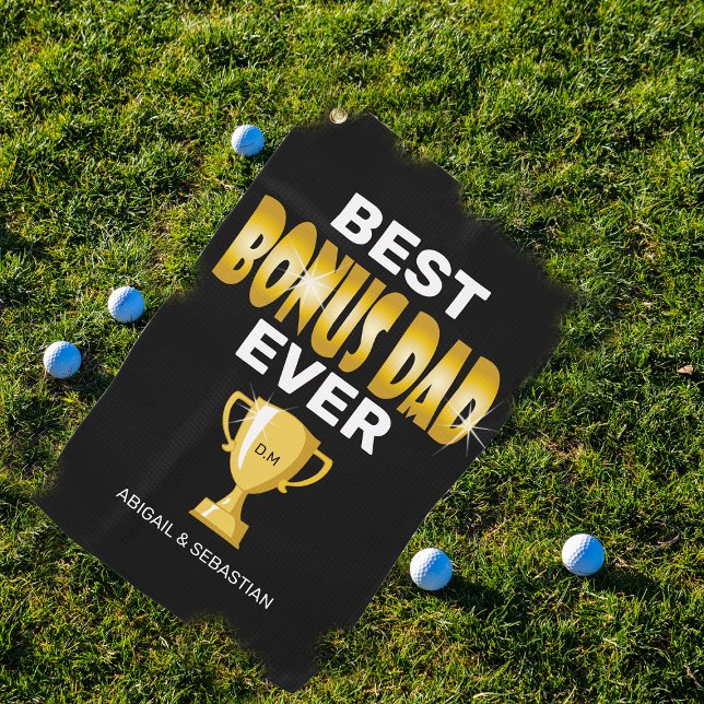 Meilleur Papa Supplémentaire Serviette de Golf (Créateur téléchargé)